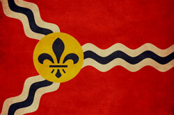 St. Louis City Flag. Adopted Feb. 3, 1964.